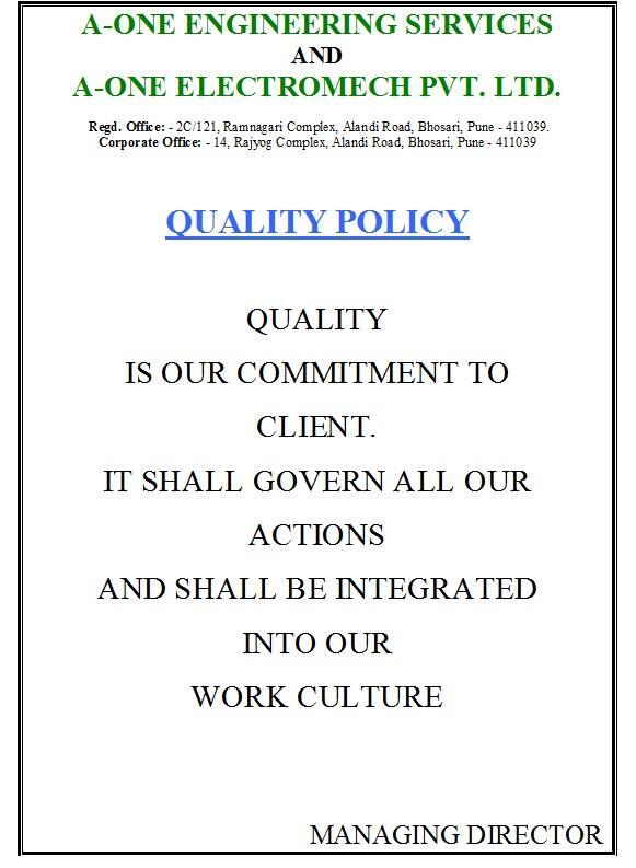 Quality Policy